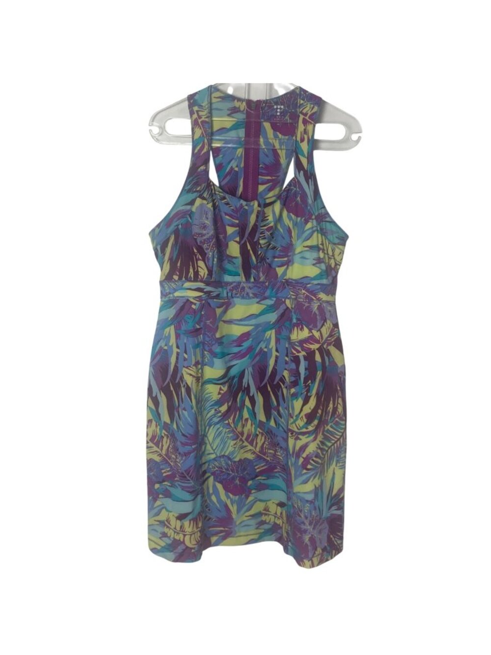 Title Nine Nimblene Active Dress 12 Tropical Print Racerback Tennis Hiking Beach